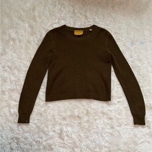 Guest in Residence Knitters 100% Cashmere Crewneck Sweater - Size XS